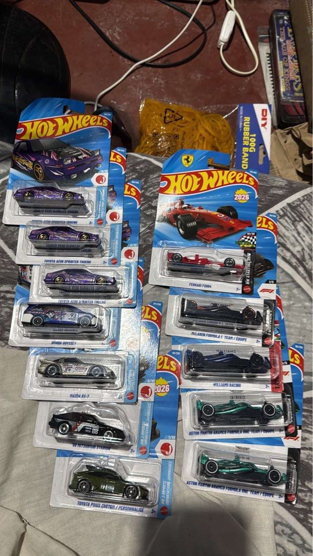 Hot Wheels Set (Category: Vehicle & Diecast Models) located in Quezon City. Submitted by triggerman25 (Listing ID 1468527470, Image 1). Description: for sale as set only Gcash Payment Lalamove buyer will book & pay the rider Loc Tomas Morato Qc Thanks Admin.