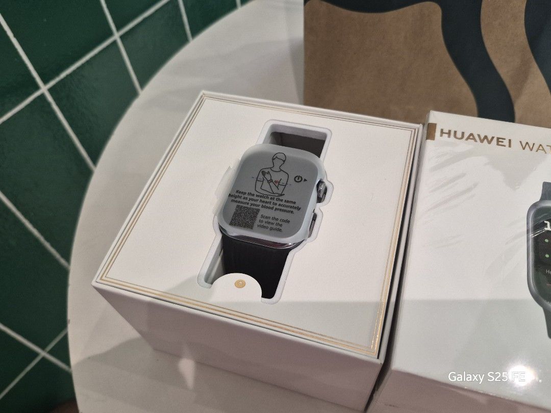 Huawei Watch D2 Black complete with warranty (Category: Wearables & Smart Watches) located in Quezon City. Submitted by dbcruz1989 (Listing ID 1468504213, Image 2). Description: Almost Brandnew Huawei Watch D2 Black 100% smooth No hairline scratches No dents Complete with Papers and extra airbag strap Highlight feats: BP monitoring, continuous BP monitoring, ECG, Sleep analysis, step counter, Artery stiffness detection, etc. Used only 3x RFS: won