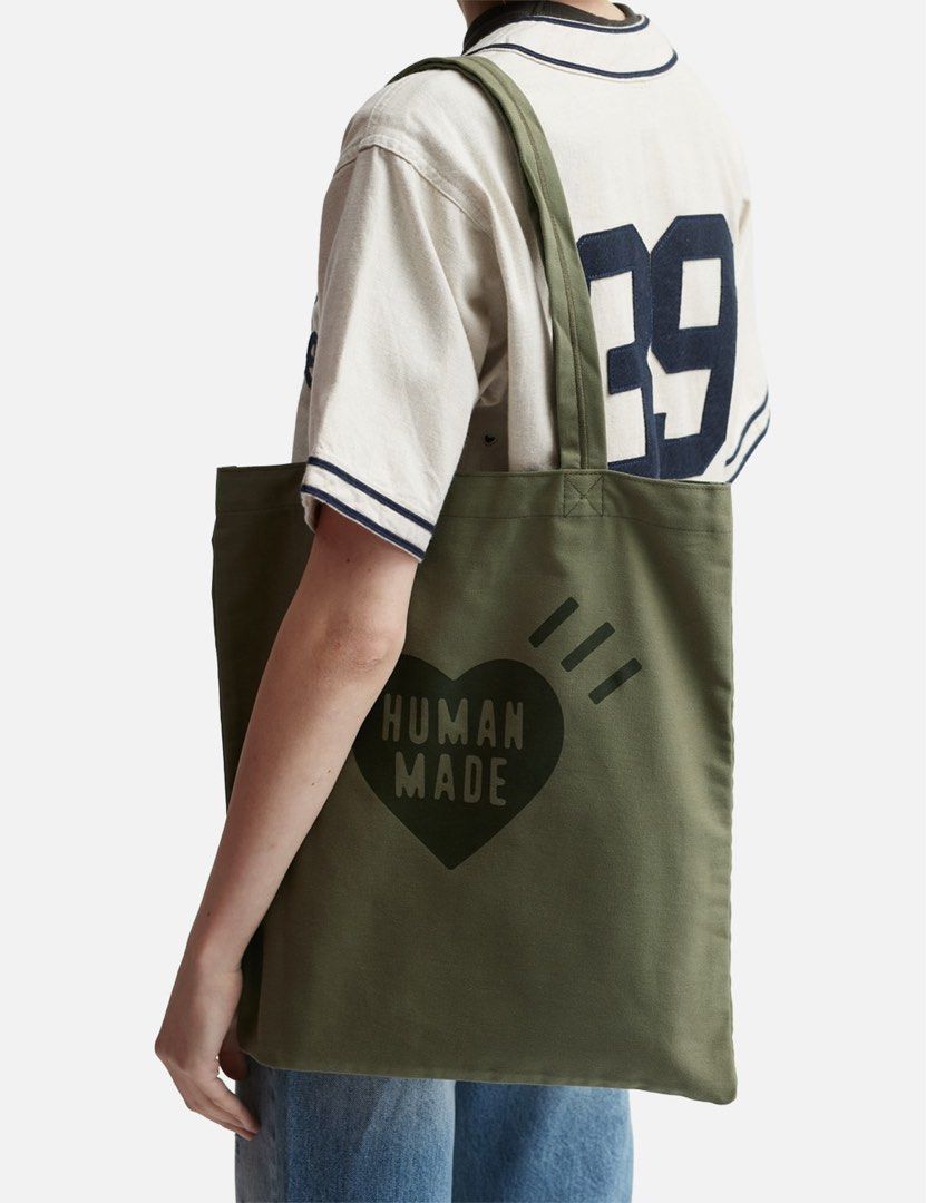Human Made Book tote bag olive drab (Category: Luxury Bags & Wallets) located in Los Banos. Submitted by streetwear.collections (Listing ID 1468641866, Image 3). Description: Human Made Book tote bag olive drab Excellent condish Php 3500 Thanks!.