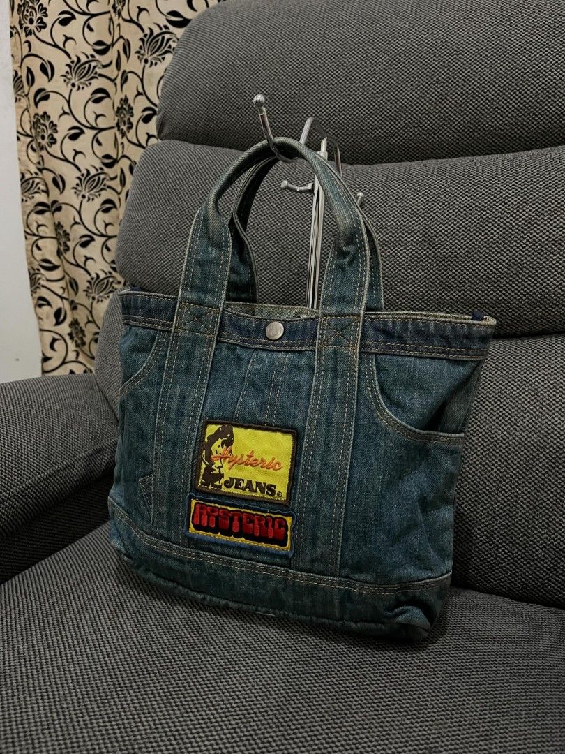 Hysteric Glamour Denim Tote Bag (Category: Tote Bags) located in Baguio. Submitted by outdoor_threadsss (Listing ID 1468645258, Image 1). Description: 2nd Account whatthestore.