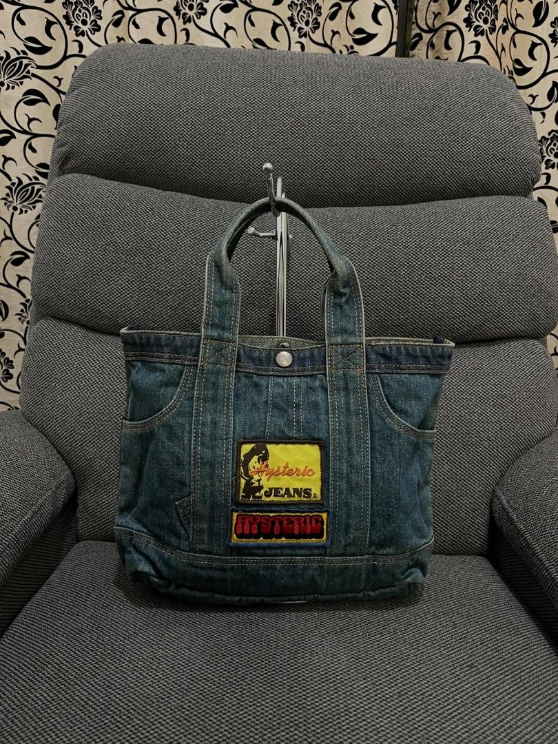 Hysteric Glamour Denim Tote Bag (Category: Tote Bags) located in Baguio. Submitted by outdoor_threadsss (Listing ID 1468645258, Image 2). Description: 2nd Account whatthestore.