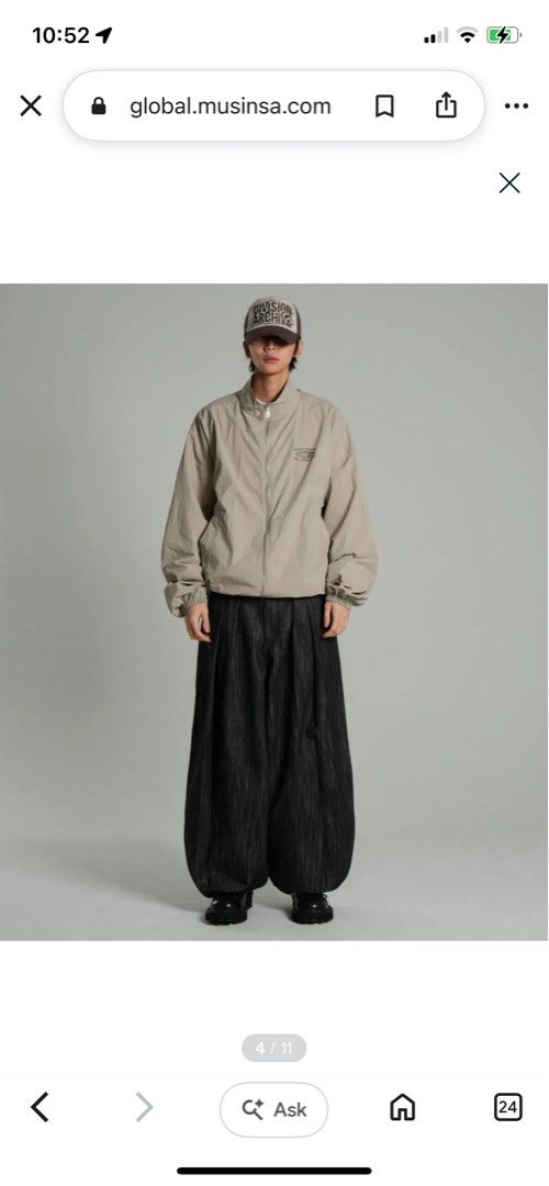 IDWS Balloon Raw Denim Pants (Category: Jeans) located in Manila. Submitted by ukay_mnl (Listing ID 1468538024, Image 2). Description: 36 waist adjustable hanggang 30 46 length 19 thigh 18.5 knee 8 hem.