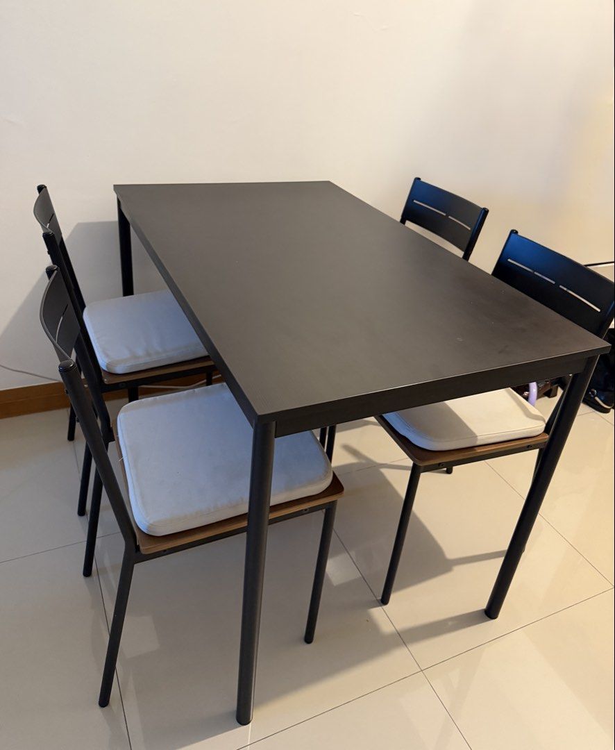 IKEA Sandsberg Dining set (Category: Tables & Sets) located in Manila. Submitted by r_trisha (Listing ID 1468658851, Image 1). Description: Original Price: ₱5795 Sold as set | Pick up c/o buyer DM for further details .