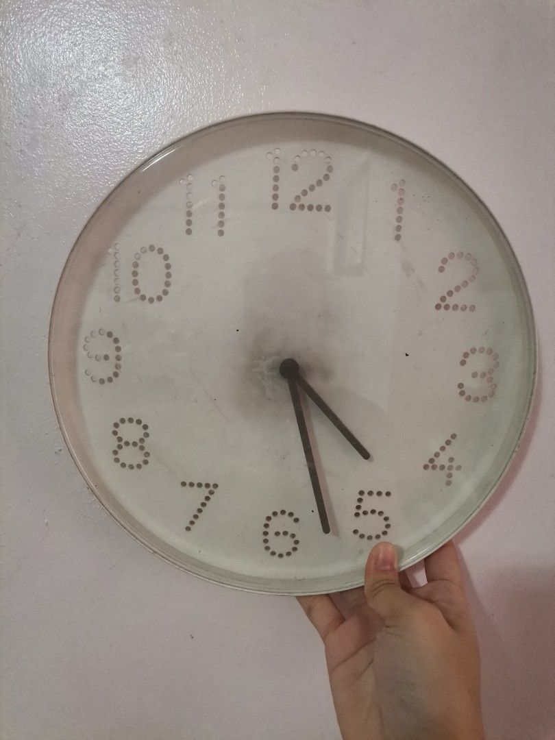 IKEA Tromma Wall Clock White (Category: Clocks) located in Makati City. Submitted by kookybearsstuff (Listing ID 1468579270, Image 1). Description: - Authentic IKEA Tromma wall clock in classic white - Clean minimalist design with stylish dotted numbers - Standard round shape fits any room - Battery-operated movement (easy to set up) - Condition: Brand new / Excellent - Ships securely across the Philippines.