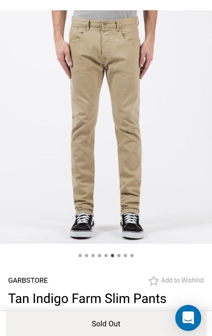 Indigo farm Chino pant (Category: Chinos) located in Muntinlupa City. Submitted by kamiseta01 (Listing ID 1468630072, Image 1). Description: authentic indigo farm Chino pant size 34 fit 35 slim heavy weight brand new condition made in china from Japanese fabric.