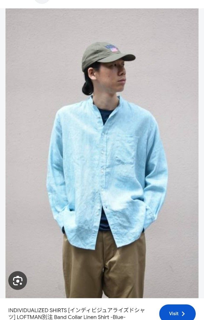 Individualized band collar linen shirt Ls (Category: Activewear) located in Muntinlupa City. Submitted by kamiseta01 (Listing ID 1468629637, Image 1). Description: authentic individualized band collar linen shirt Ls medium made in USA 💯 Percent cotton fabric excellent condition.