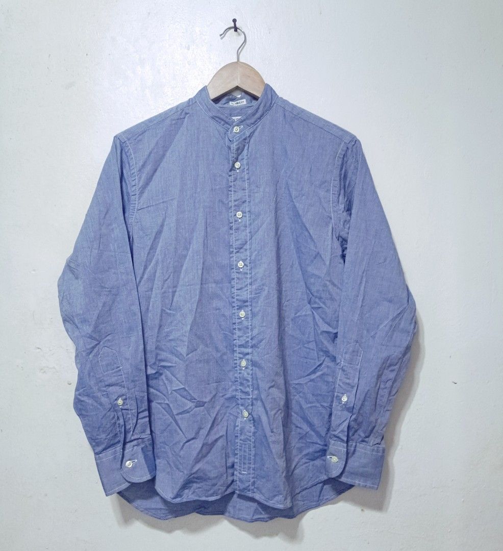 Individualized band collar linen shirt Ls (Category: Activewear) located in Muntinlupa City. Submitted by kamiseta01 (Listing ID 1468629637, Image 2). Description: authentic individualized band collar linen shirt Ls medium made in USA 💯 Percent cotton fabric excellent condition.