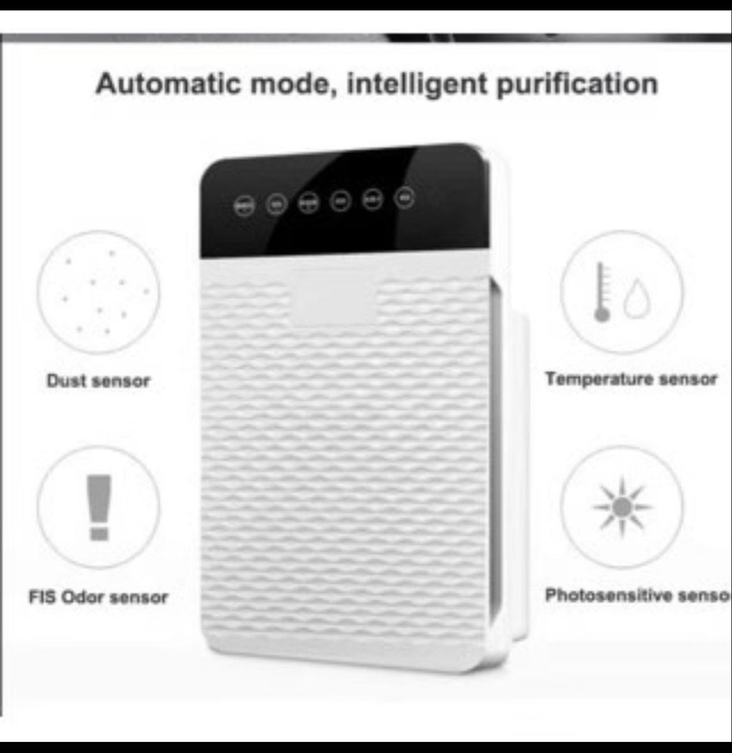 Ion Technology Air Purifier (Category: Air Purifiers & Dehumidifiers) located in Guiguinto. Submitted by alfrancz (Listing ID 1468516816, Image 2). Description: - Brand new & in unopened original box - Advanced Ion Technology for home use - Removes 99.7% of PM2.5 & 99.8% of microorganisms - Ideal for rooms 35 to 50 sqm - Built-in dust, FIS odor, temperature, and photosensitive sensors - Convenient touch control panel on top - Dimensions: 570 x 36