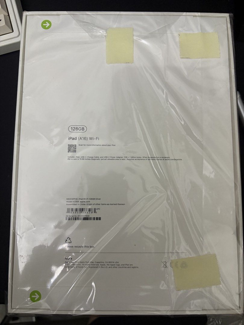 Ipad A16 Silver (Category: iPad) located in Manila. Submitted by suigeneris57 (Listing ID 1468601832, Image 2). Description: Brandnew sealed ipad A16 silver 128gb Bought form abenson with receipt Bought it for 32,990 Negotioable.