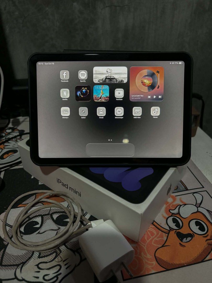 Ipad mini 6 256gb Wifi only Grey (Category: iPad) located in Santa Maria. Submitted by ryna._. (Listing ID 1468695994, Image 1). Description: For Sale: Ipad mini 6 256gb Wifi only Deets: - 80% Battery life as checked in Imazing - With working touch ID and Truetone - In good condition, used only for movies and games - 256gb Storage Inclusions: - With original box - With original charger brick and wire - With 2 free cases (Osee pro x Fold and Tri f