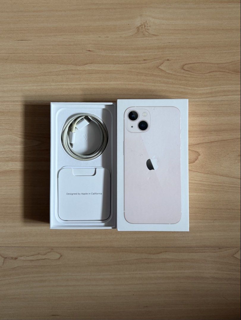 Iphone 13 128gb (Category: iPhone 13 Series) located in Pasig City. Submitted by biancaellaaaa (Listing ID 1468518149, Image 1). Description: IPHONE 13 Pink 128gb Open line Battery health 70% Comes with Original box and cord charger No issue at all. Check all you want in personal RFS: Upgrade Location: Pasig City Message me for other details .