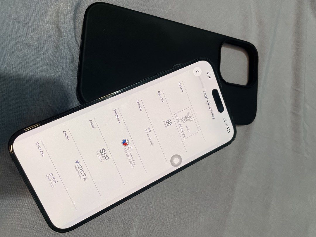 iPhone 14 Pro Max 256Gb black (Category: iPhone 14 Series) located in Manila. Submitted by sam_921223 (Listing ID 1468708661, Image 3). Description: iPhone 14 Pro Max 256GB Black Factory unlock any sim working ZP/A model Local variant Philippines NTC approved Rep: LCD Genuine 100% Original Apple mismo nag palit No issue No hidden issue All parts original All working 100% Good condition 100% smooth 79% original Unit cord box case full tempered Gag
