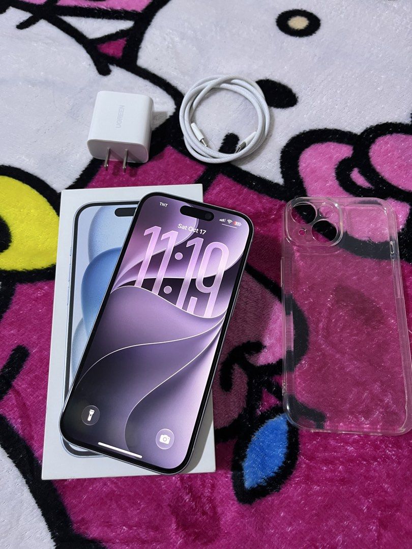 Iphone 15 128gb blue (Category: iPhone 15 Series) located in Manila. Submitted by quickmoon.3009c1 (Listing ID 1468670755, Image 2). Description: For sale lang po mababa napo price wag napo sana baratin hehe rush po. 97% batt original not boosted Under warranty until December 2026 Local var NTC APPROVED Factory unlock any sim pwede IOS 27 Face id working True tone working Super kinis supur smooth Super lina both cam NO ISSUE PO TALAGA NO HISTORY 