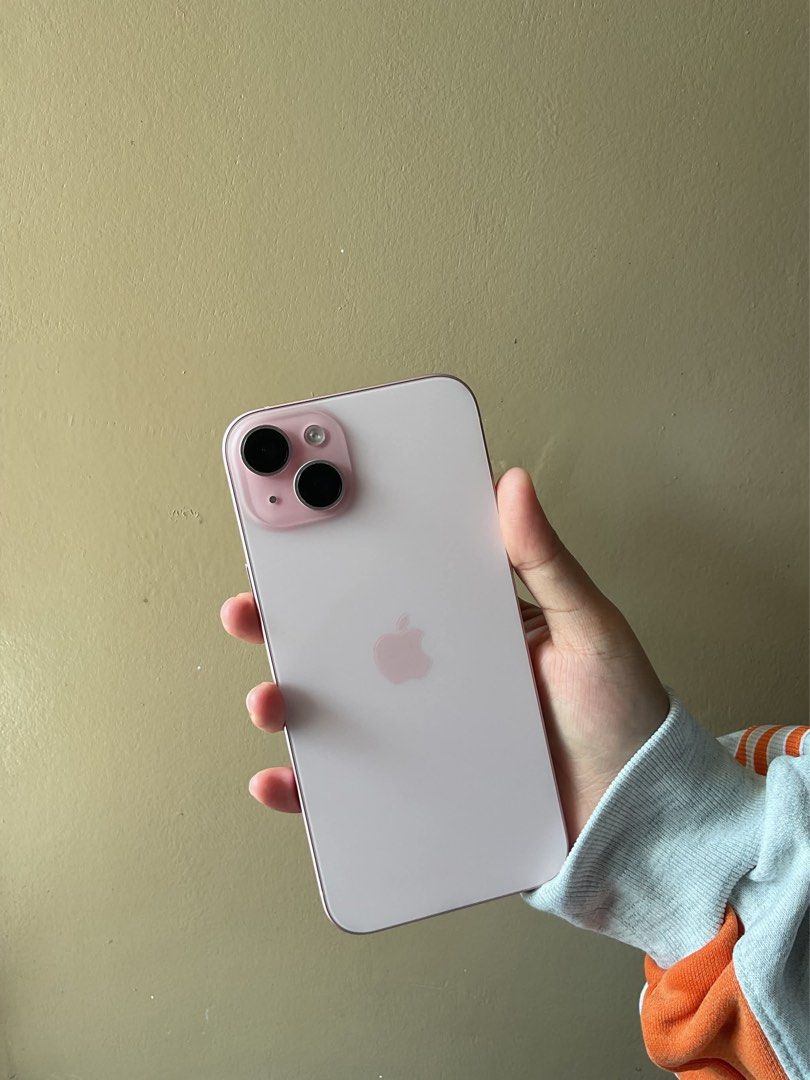 iPhone 15 plus 128gb (Category: iPhone 15 Series) located in Manila. Submitted by corpuzlyka.12 (Listing ID 1468555275, Image 1). Description: Model: iPhone 15 Plus Color: Pink Storage: 128GB Battery Health: 87% No issues No SIM restrictions No history of repairs Lady-owned Freebies: 7 phone cases Willing to swap Iphone 13 promax .