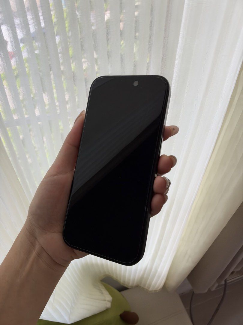 iPhone 15 PRO (128gb) (Category: iPhone 15 Series) located in San Pedro. Submitted by ajcee (Listing ID 1468711527, Image 3). Description: - Lady Owned (very maingat!) - 2 years old - w/ Privacy Screen Protector - w/ type C charger chord - w/ Pink Casetify Case - w/ box - No scratches/dents - No issues - Smooth OS Slightly negotiable for sure buyers! Rfs: Phone upgrade.