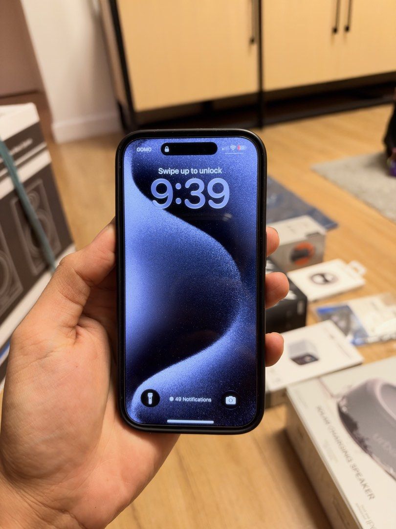 iPhone 15 Pro 128Gb, Dual-Sim Version (Category: iPhone 15 Series) located in Manila. Submitted by machupapi_mnl (Listing ID 1468516621, Image 3). Description: iPhone 15 Pro 128Gb - Natural Titanium No scratches, no dents. Unli check upon meetup before payment. Meetup in Makati, Manila, or QC area. Price lowered due to battery health (79%). Battery replacement price currently at 4,800 in Authorized Service Centers. Price still negotiable. RFS: Up
