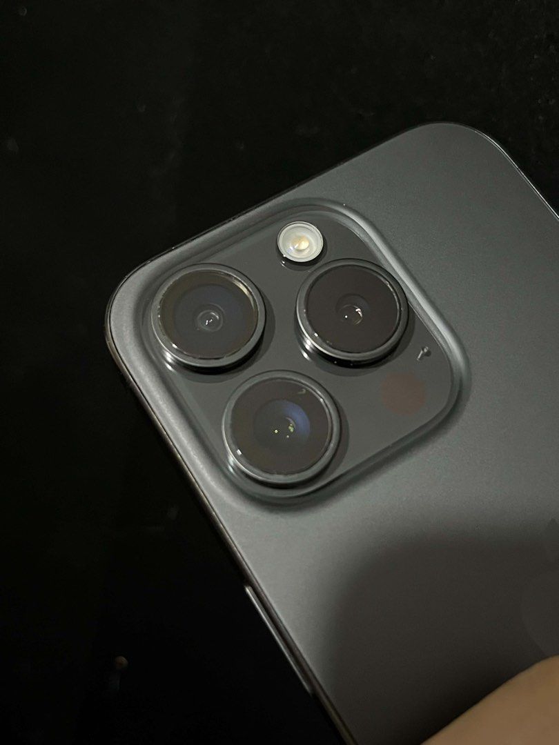 IPHONE 15 PRO (Category: iPhone 15 Series) located in Caloocan City. Submitted by ranz.thrift16 (Listing ID 1468518222, Image 3). Description: IPHONE 15 PRO 128 GB 85% batt health no paint chips, dents or issues working true tone and face id no history of repair comes with original cord may box pa and orig receipt .