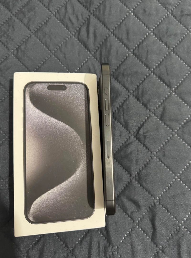iPhone 15 Pro 256gb No issue (Category: iPhone 15 Series) located in Iriga City. Submitted by silverargon0444_ (Listing ID 1468538546, Image 3). Description: iPhone 15 Pro - Black Titanium 256gb NTC approved No sim restrictions All parts original No hidden issue Meet up for Sure Buyer!.