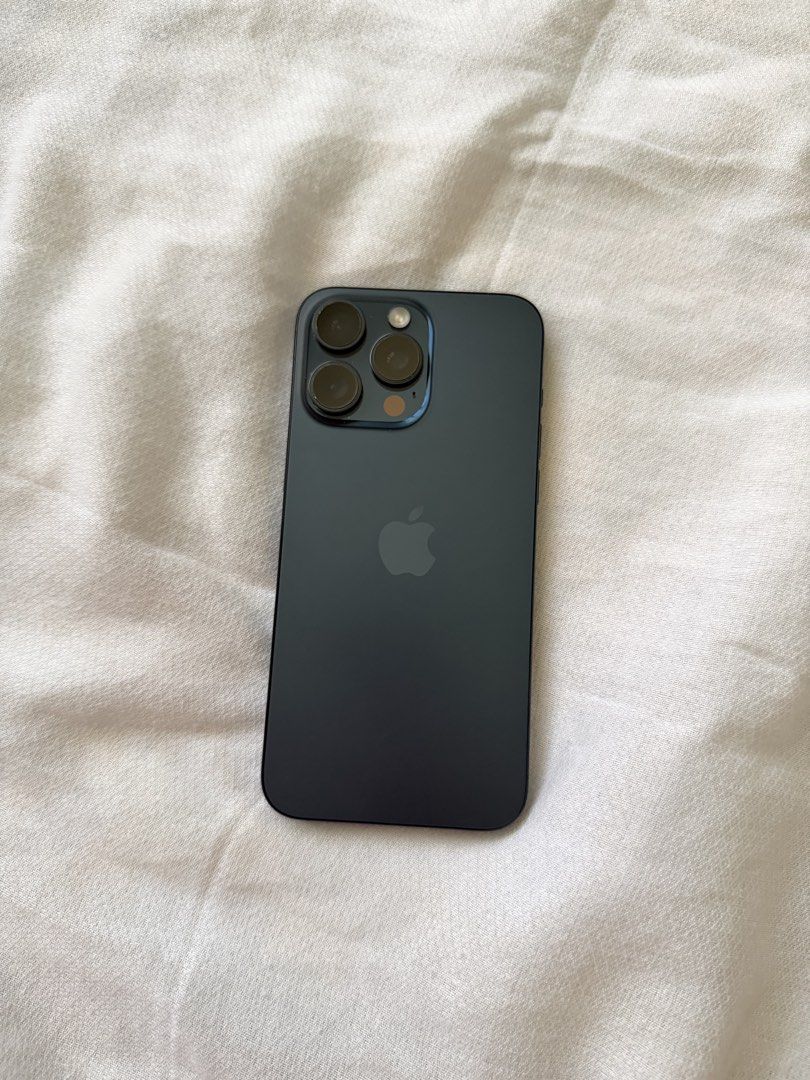 iPhone 15 pro max (Category: iPhone 15 Series) located in Las Pinas. Submitted by riseu (Listing ID 1468576144, Image 1). Description: iPhone 15 pro max 256gb Factory unlock (openline) Blue titanium Dual physical sim 80 battery health Never opened never repaired. No issue. All working 35k php Las pinas or lasalle location.