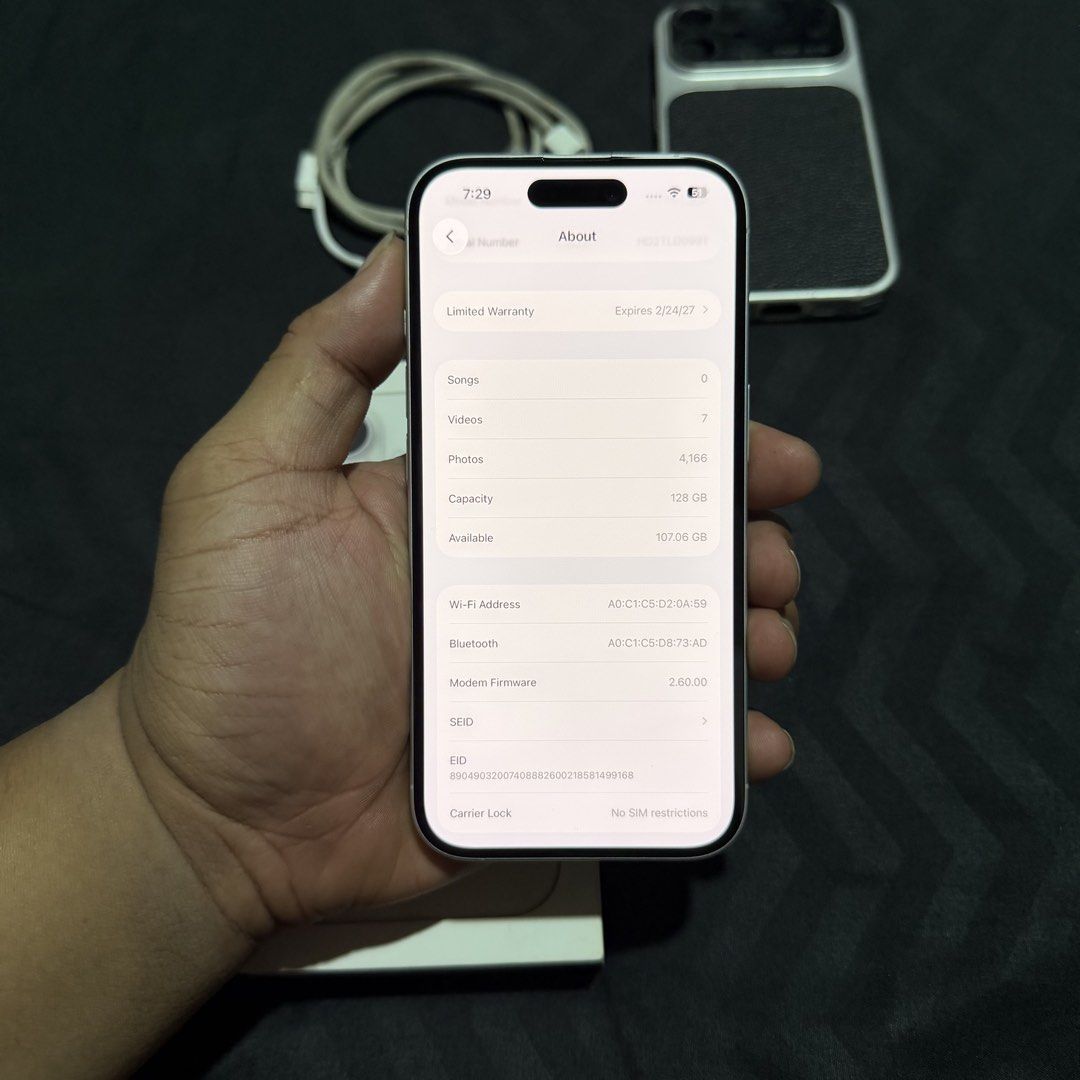 IPHONE 16 128GB |WHITE (Category: iPhone 16 Series) located in Manila. Submitted by sweetcheck (Listing ID 1468659079, Image 3). Description: FOR SALE OR SWAP❗️ IPHONE 16 128GB | White Factory Unlocked (No Sim Restriction) ZP/A Local Variant | NTC 🇵🇭 94% Battery Health (Original) 325 Cycle count 8 months old Under warranty until February 2026 Inclusion : Unit, Original Box , Original Cord and Case ⚜️All working ⚜️No history of repair ⚜️99% Smoo