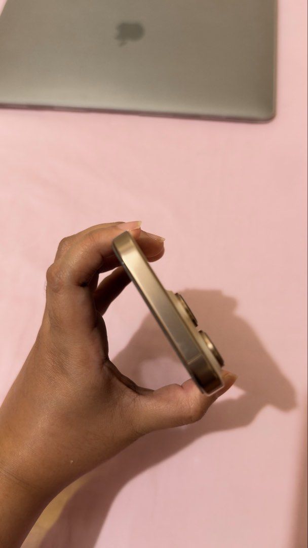 iPhone 16 Pro 128GB (Negotiable) Desert Titanium (Category: iPhone 16 Series) located in Manila. Submitted by gabeeexx (Listing ID 1468599055, Image 2). Description: -only 17 months old, bought in May 2025 -no scratches, no dents -89% battery health -comes with box -meetups: megamall or podium (mon-wed); bgc (thurs-sun) .