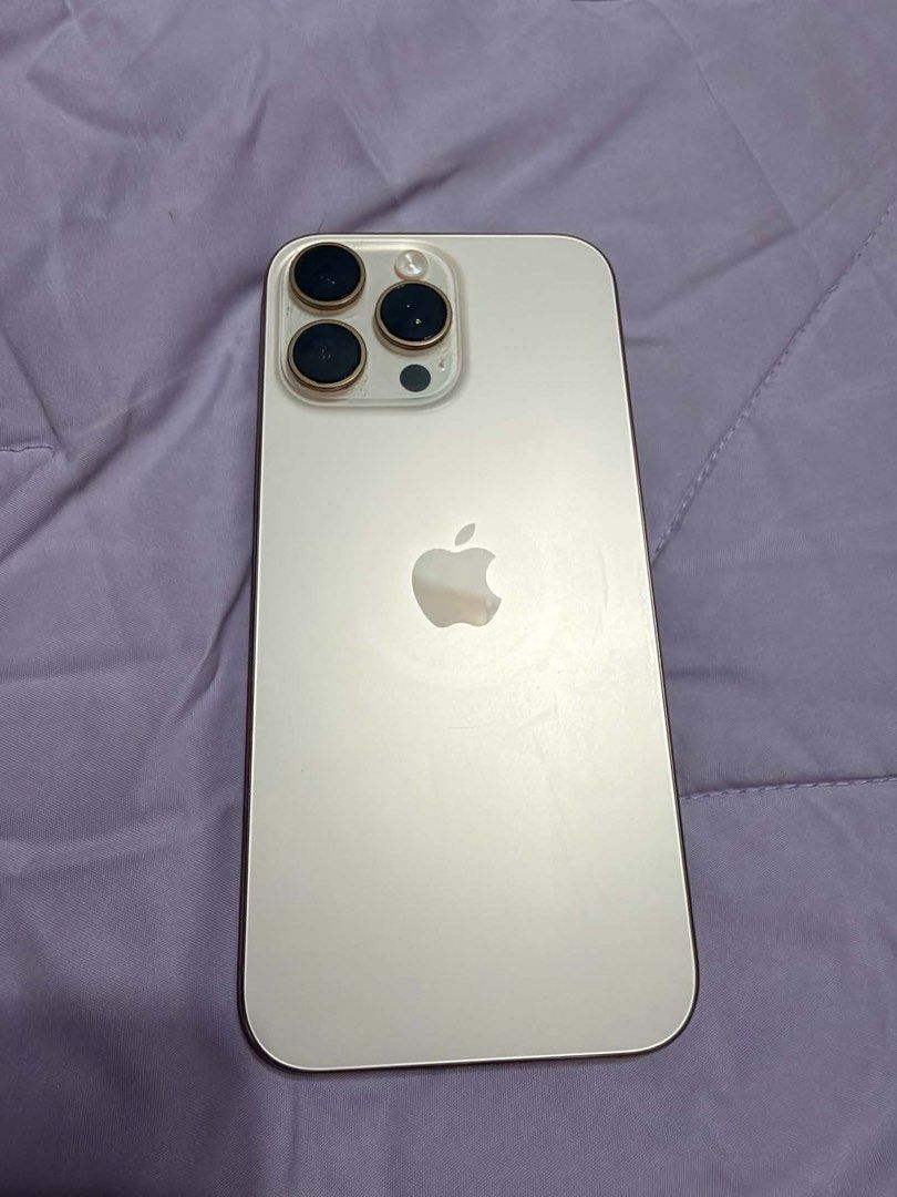 iPhone 16 Pro Max 256gb (Category: iPhone 16 Series) located in Quezon City. Submitted by kimioutlet (Listing ID 1468635160, Image 1). Description: iPhone 16 Pro Max Desert Titanium Comes with Original Box No Cable 90% Battery 100% Authentic, No Hidden Issues RFS: Upgrading .
