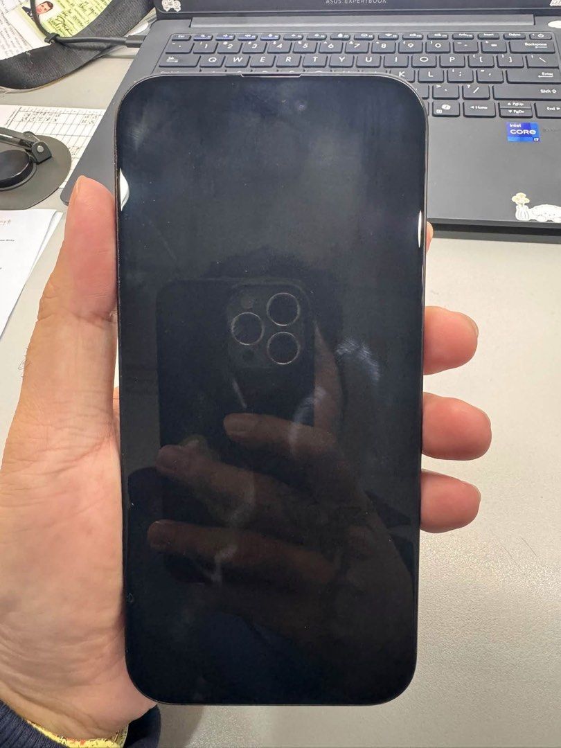 Iphone 16 Pro Maz (Category: iPhone 16 Series) located in Paranaque City. Submitted by anthonyyy16 (Listing ID 1468561507, Image 1). Description: Iphone 16 promax 256gb black 89% battery For sale Iphone 16 promax 256gb black - complete inclusion - no history of repair - no issue - battery health 89% - no dents / scratches - with free case RFS: Update.