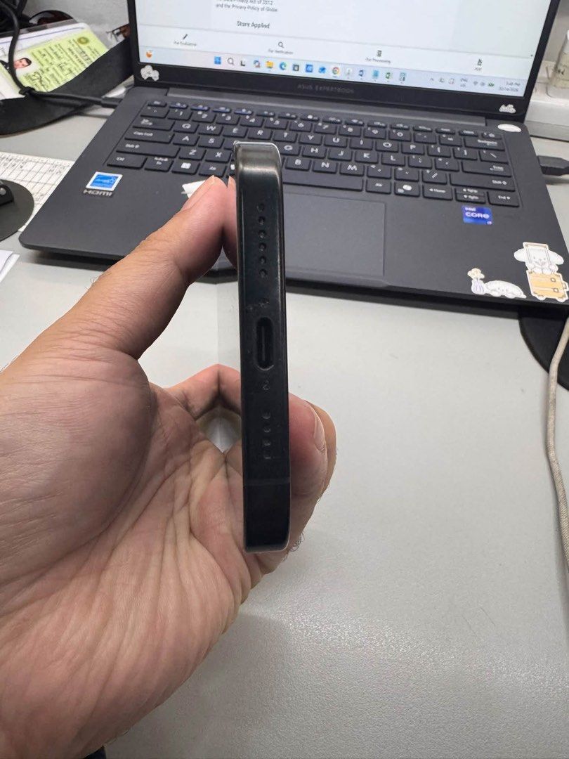 Iphone 16 Pro Maz (Category: iPhone 16 Series) located in Paranaque City. Submitted by anthonyyy16 (Listing ID 1468561507, Image 3). Description: Iphone 16 promax 256gb black 89% battery For sale Iphone 16 promax 256gb black - complete inclusion - no history of repair - no issue - battery health 89% - no dents / scratches - with free case RFS: Update.