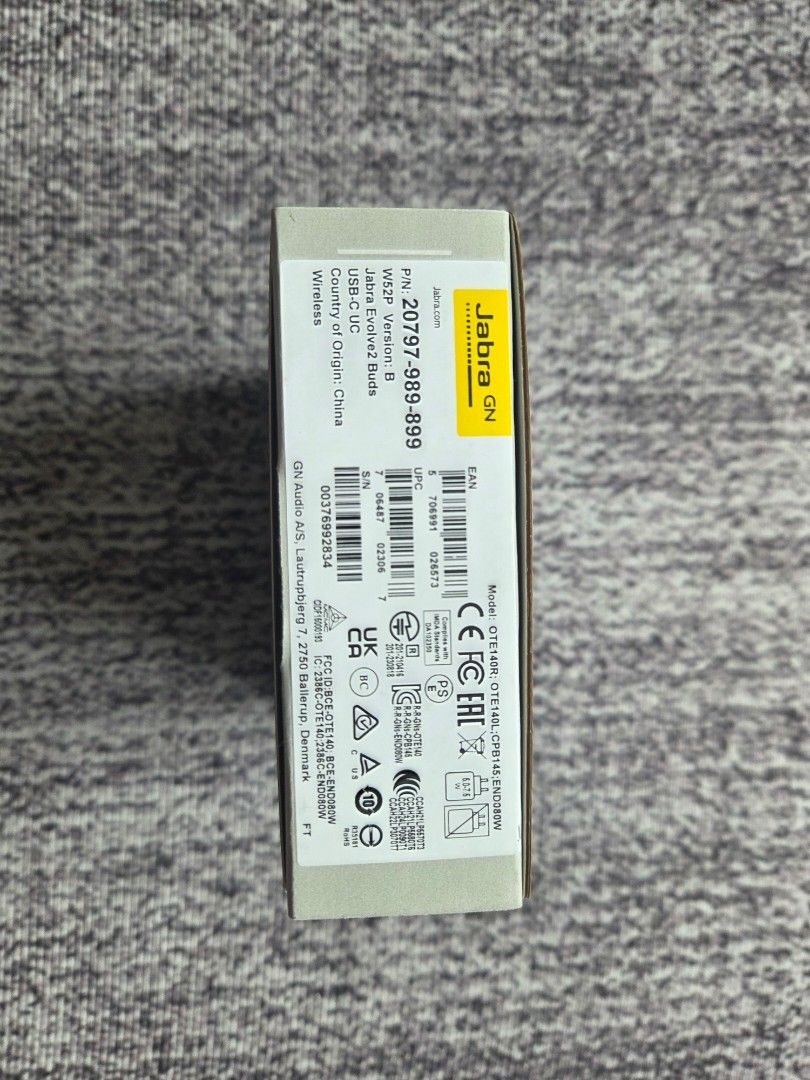 Jabra Evolve2 Buds USB-C UC Wireless Earbuds (Category: Earphones) located in Mandaluyong City. Submitted by aj.declutter (Listing ID 1468506625, Image 3). Description: - Brand: Jabra Evolve2 Buds (Black) - Condition: Factory sealed, 100% unopened packaging - Ideal for: Professional calls & hybrid working - Connectivity: USB-C charging case included - Compatibility: Works seamlessly with Zoom, Alexa, and iPhone - Trusted seller: Fast shipping acr