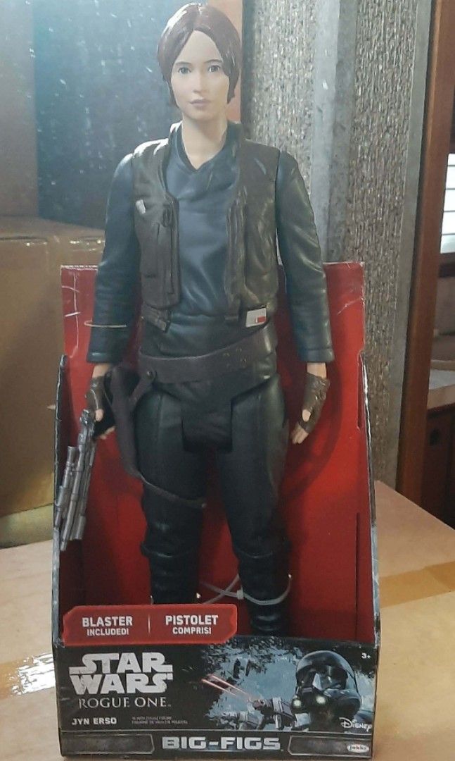 Jakks Pacific Star Wars Big Figs Action Figures (Category: Action & Battle Toys) located in Liloan. Submitted by angelyneroberts_171329 (Listing ID 1468557052, Image 2). Description: FOR SALE Jakks Pacific Star Wars Big Figs Action Figures DESCRIPTION : - 2014 Star Wars Chewbacca 20 inches (approx. 50 cm) tall action figure. - 2016 Star Wars Jyn Erso from Rogue One: A Star Wars Story, 18 inches (approx. 45–46 cm) tall action figure. - 2015 Captai