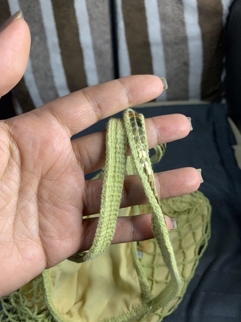 Japan net sequin handbag (Category: Shoulder Bags) located in Cabanatuan. Submitted by mjluxxejapan (Listing ID 1468647908, Image 3). Description: Fixed price. Simple lng Pero mganda quality .fair for its price .approx 10”x10” like new cond light yellow color ..