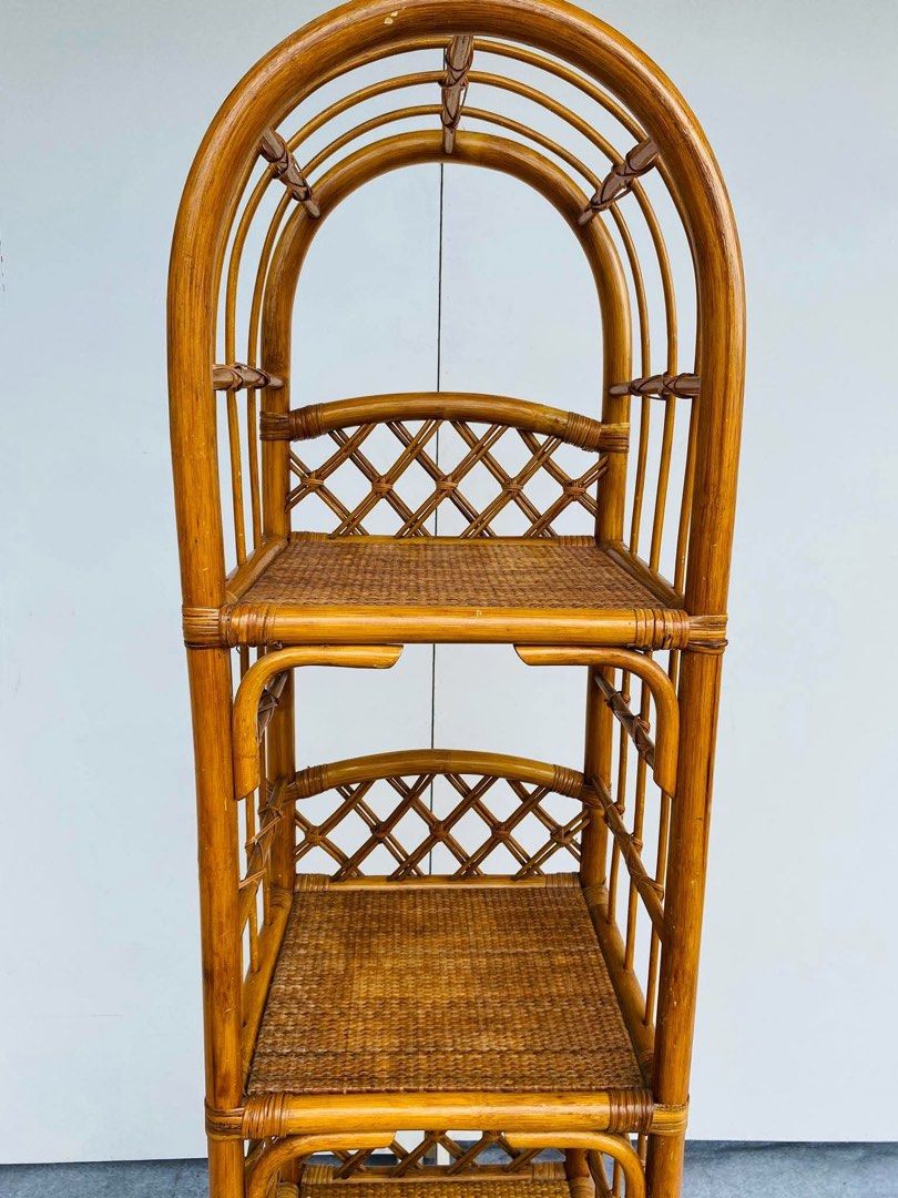 “JAPAN SURPLUS” SLIM ARC RATTAN SHELVES (Category: Shelves, Cabinets & Racks) located in Bulacan. Submitted by monmon555 (Listing ID 1468678406, Image 3). Description: “JAPAN SURPLUS” SLIM ARC RATTAN SHELVES SIZE: 14.5L” x 14W” x 64H” inches (AS-IS ITEM) IN GOOD CONDITION.