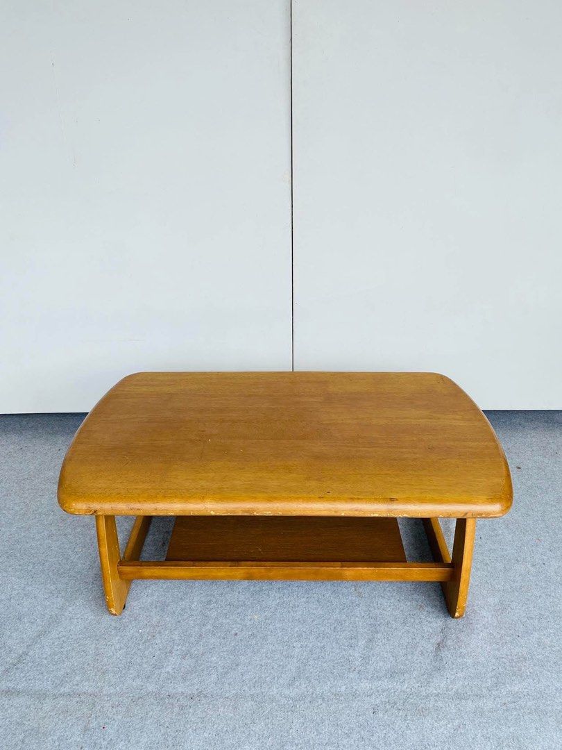“JAPAN SURPLUS” SOLID WOOD CENTER TABLE (Category: Tables & Sets) located in Bulacan. Submitted by monmon555 (Listing ID 1468676790, Image 3). Description: “JAPAN SURPLUS” SOLID WOOD CENTER TABLE SIZE: 40L” x 23W” x 17H” inches (AS-IS ITEM) IN GOOD CONDITION.