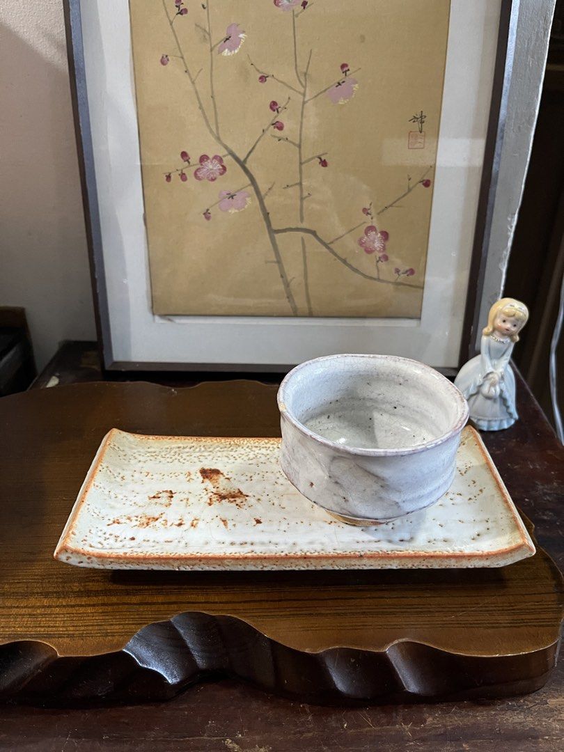 Japanese Ceramic Rectangular Tray sushi plate (Category: Dinnerware & Cutlery) located in Taguig. Submitted by minmin_parker (Listing ID 1468536225, Image 3). Description: - Authentic handmade Japanese ceramic set - Features a beautiful earthy white glaze with crackle texture and iron speckles - Ideal for relaxing tea sessions or elegant home decor - Shipping and meet-up options available.