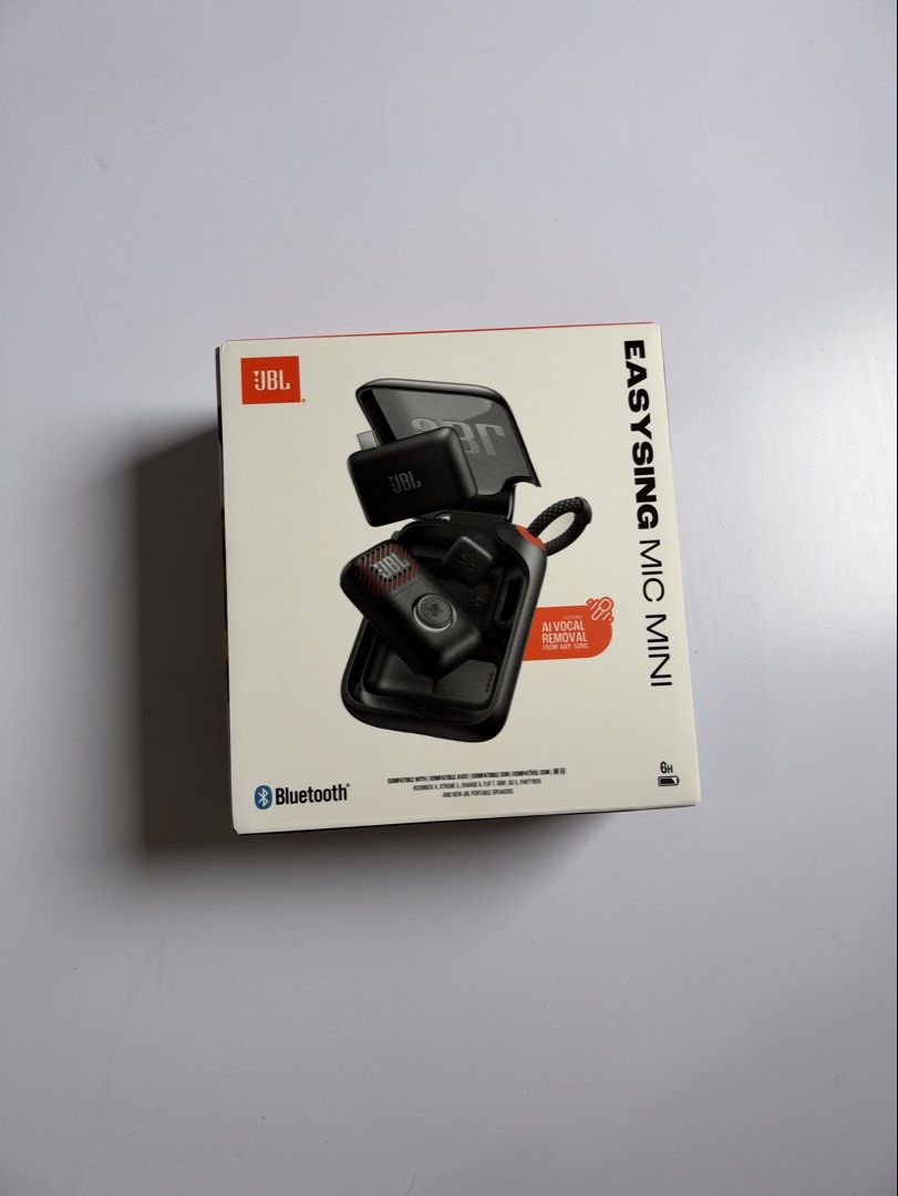 JBL Easy Sing Mic Mini - Black (Category: Microphones) located in Mabalacat. Submitted by shop.ricreate (Listing ID 1468587567, Image 2). Description: - Brand: JBL Easy Sing Mic Mini - Color: Black - Condition: Brand new, unopened in original box - Features: Compact wireless mic set, built-in Bluetooth, AI vocal removal - Compatibility: Works with JBL Boombox, Xtreme, Charge, and Flip series - Battery Life: Up to 6 hours on a single charge - Incl