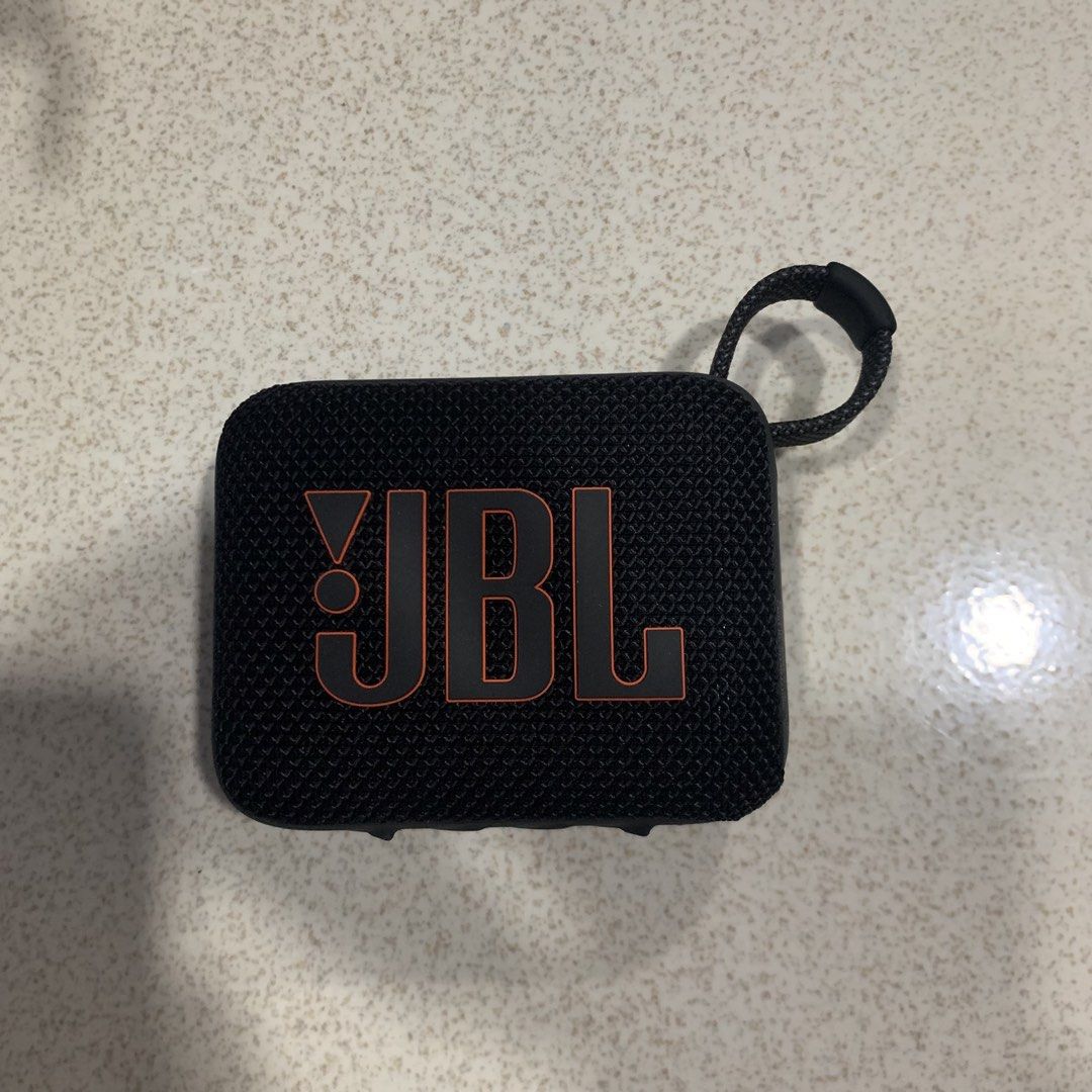 JBL Go 4 Bluetooth Speaker (Category: Soundbars, Speakers & Amplifiers) located in Las Pinas. Submitted by caminoallen (Listing ID 1468511557, Image 2). Description: JBL Go 4 (Black) Condition: Good as new with original box and paper bag RFS: Not using Bought in JBL Alabang Town Center SRP: 2,599.