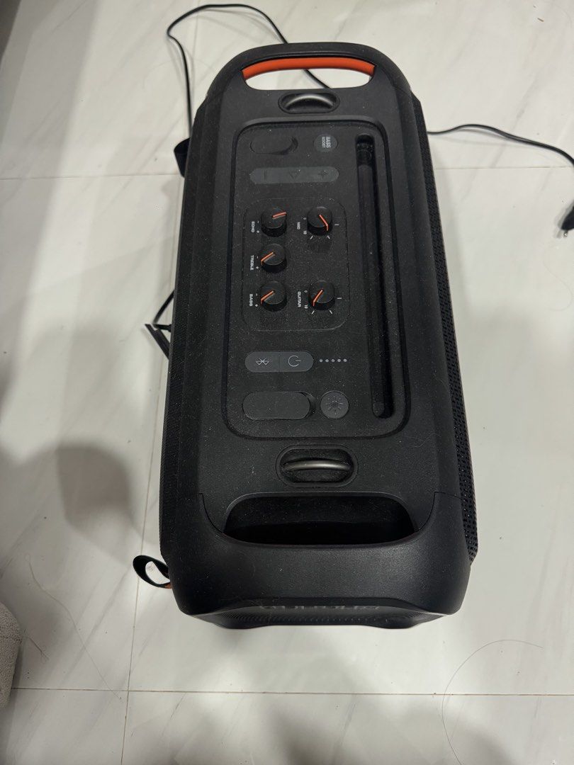 JBL PartyBox 100 Portable Bluetooth Speaker (Category: Soundbars, Speakers & Amplifiers) located in Macabebe. Submitted by kurtconcepcion18 (Listing ID 1468682907, Image 3). Description: JBL PARTYBOX OTG ESSENTIAL With original charger Slightly used Wala pang 1 year No issue Test all you can Bought if from S&R 14k Slightly nego Rfs: Upgrade to new JBL partybox Malolos Bulacan .