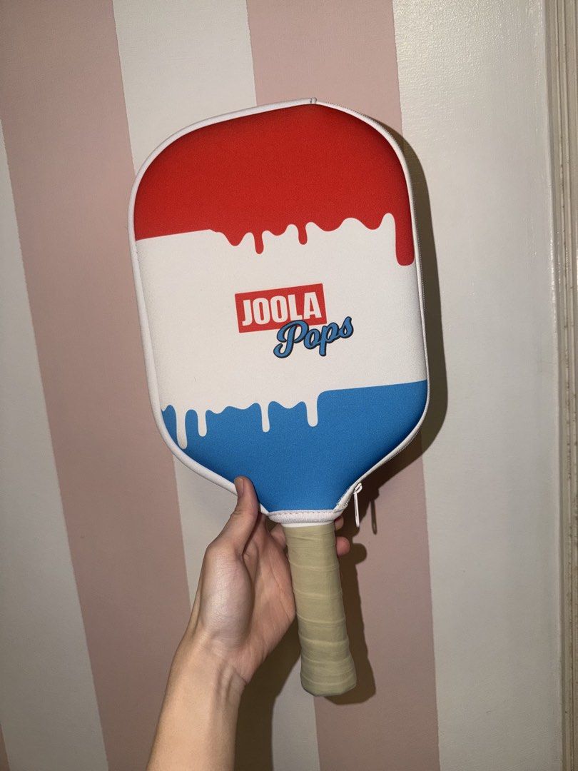 JOOLA Perseus V Pro 16mm Pickleball Paddle Pops Edition (Category: Racket and Ball Sports) located in Makati City. Submitted by onlineshopper21 (Listing ID 1468667438, Image 1). Description: JOOLA Perseus Pro 16mm (Pops Series) Inclusions: Comes with the matching popsicle cover, original plastic packaging and box Condition: Well-maintained Bought from Picklexchange Pampanga.