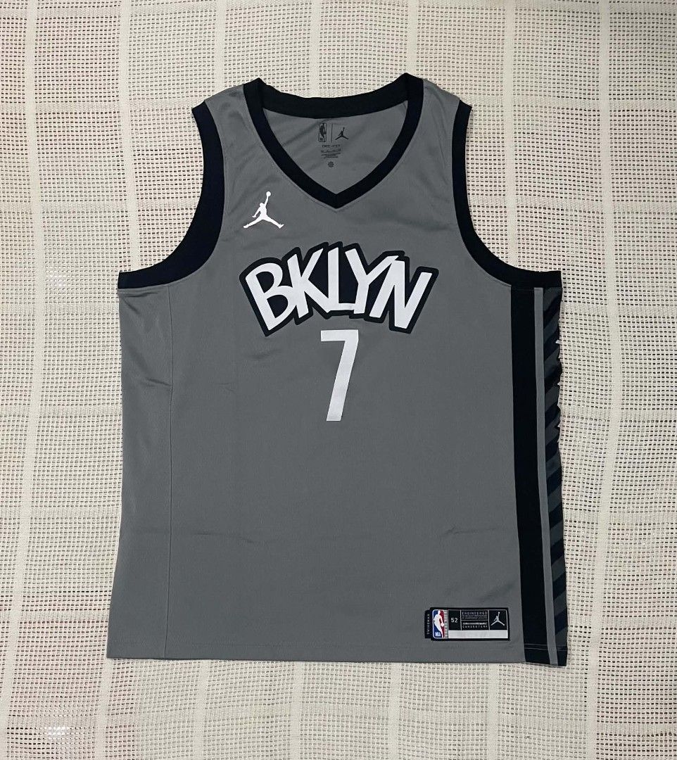 Jordan Brooklyn Nets Statement Edition Swingman Jersey (Category: Tshirts & Polo Shirts ) located in Bacolod City. Submitted by abkicks_apparel (Listing ID 1468691131, Image 1). Description: Jordan Brooklyn Nets Statement Edition Swingman Jersey ( Kevin Durant ) Size XL on Tag W24 L30 Authentic Original As New Condition No Hidden Issues .