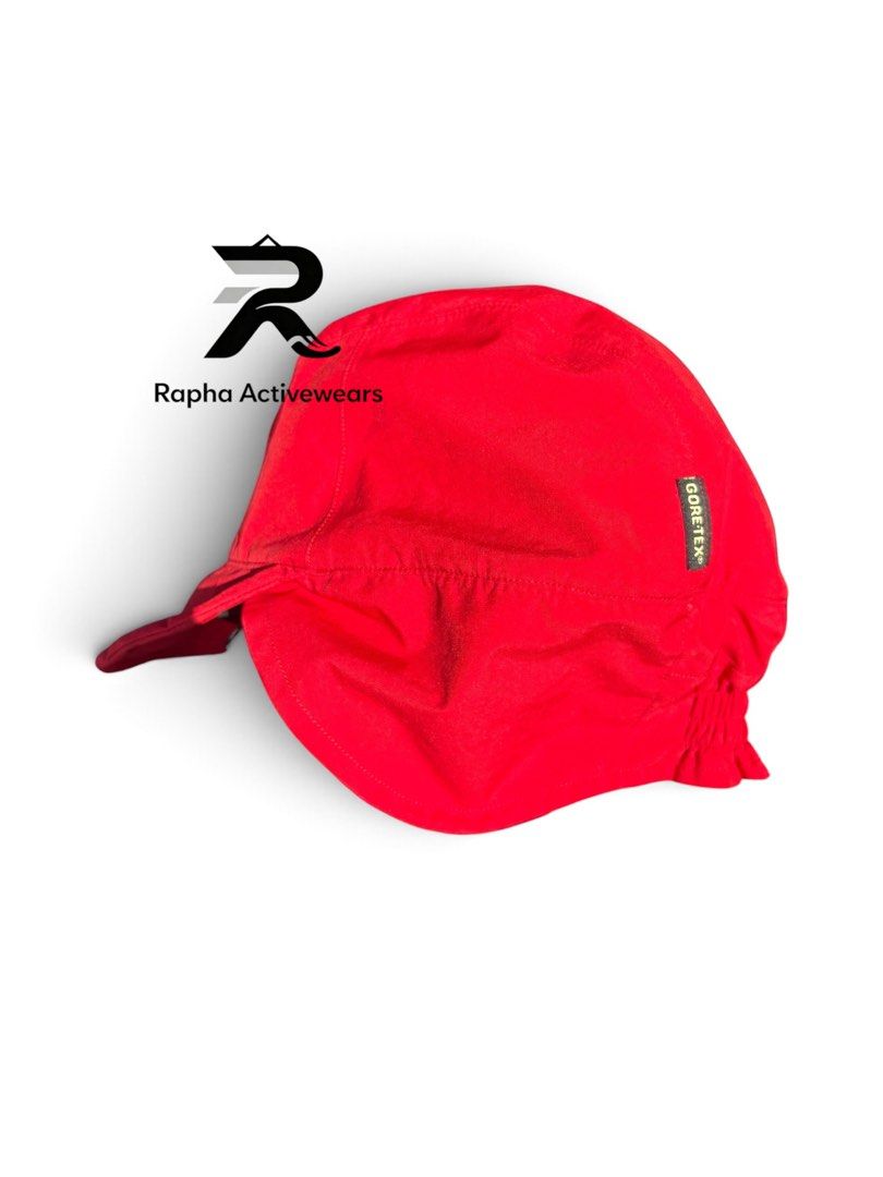 Jordon Gore-Tex Red Cap (Category: Caps & Hats) located in Iloilo. Submitted by oddforest.c9c7d5 (Listing ID 1468608858, Image 2). Description: - Brand: Jordan x Gore-Tex - Color: Bright Red - Style: 5-panel with flat brim - Fit: Adjustable bungee cord toggle at the back - Weatherproof: Water-resistant Gore-Tex fabric keeps you dry - Details: Subtle Gore-Tex logo tag on the side.
