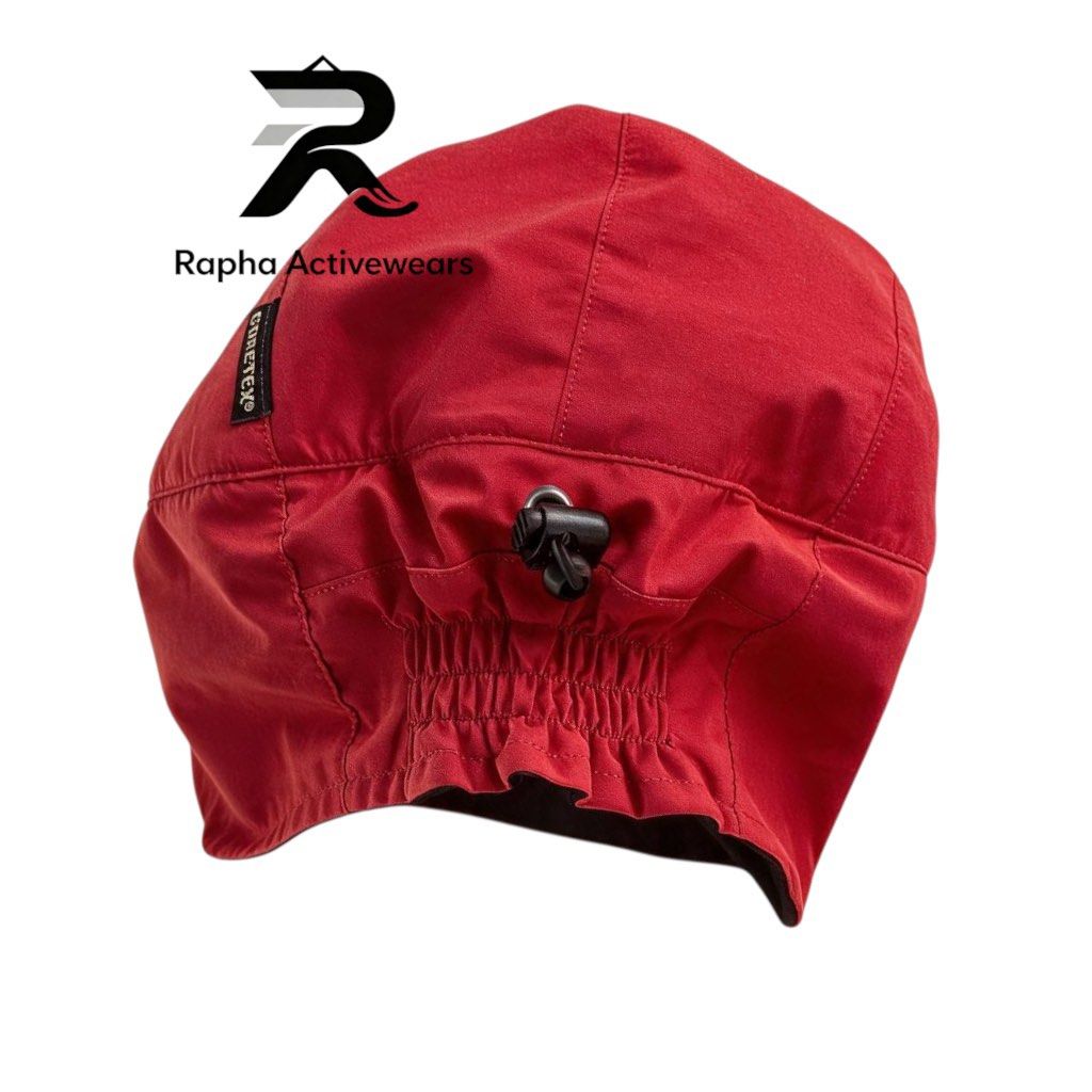 Jordon Gore-Tex Red Cap (Category: Caps & Hats) located in Iloilo. Submitted by oddforest.c9c7d5 (Listing ID 1468608858, Image 3). Description: - Brand: Jordan x Gore-Tex - Color: Bright Red - Style: 5-panel with flat brim - Fit: Adjustable bungee cord toggle at the back - Weatherproof: Water-resistant Gore-Tex fabric keeps you dry - Details: Subtle Gore-Tex logo tag on the side.
