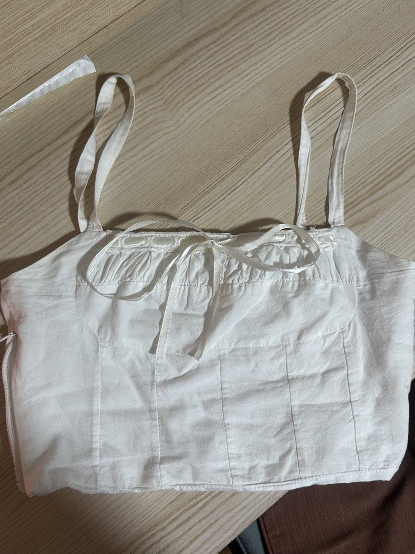 Just Because Brigitte Corset Top with Ribbon (Category: Sleeveless) located in Quezon City. Submitted by hey.rhiptide (Listing ID 1468606217, Image 2). Description: .