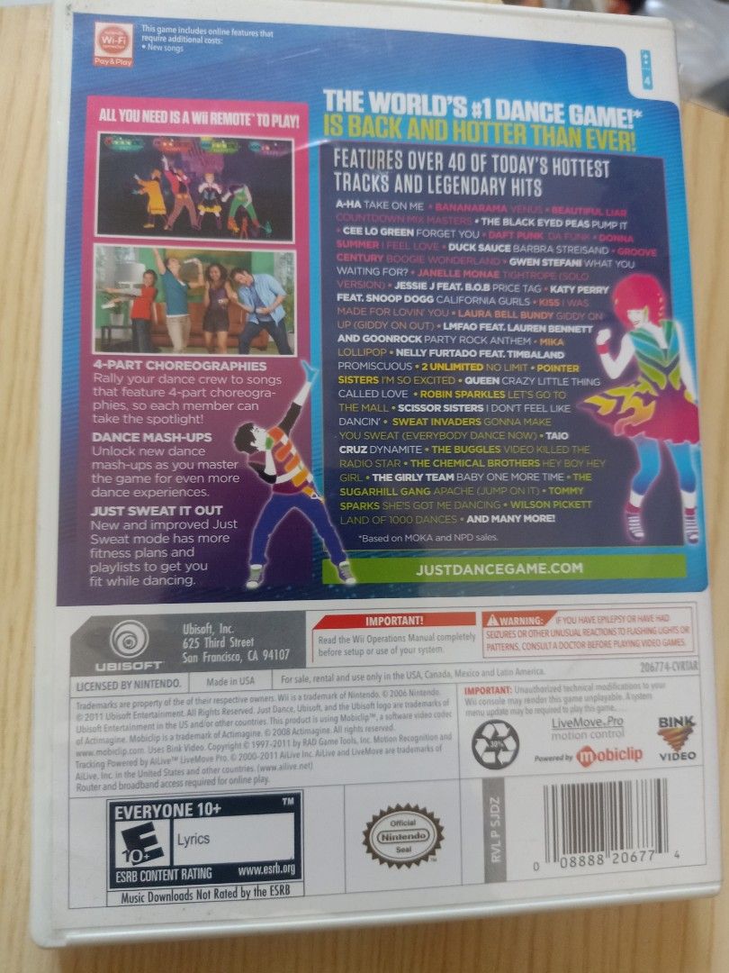 Just dance 3 (Category: Nintendo) located in Las Pinas. Submitted by the_recycle_shop (Listing ID 1468548481, Image 2). Description: Original good working condition.