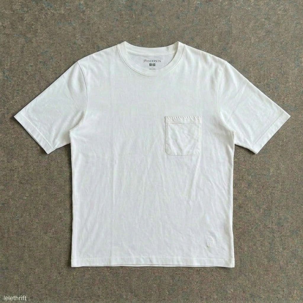 JW Anderson x Uniqlo (Category: Tshirts & Polo Shirts ) located in Batangas. Submitted by lelethrift.com (Listing ID 1468605600, Image 1). Description: JWanderson x Uniqlo Size: Large Authentic Lux collab Ready to wear, napa laundry na complete tags 10/10 color rate.