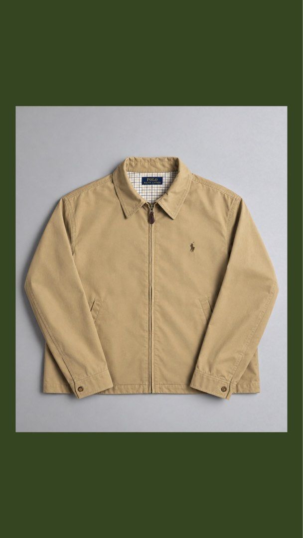 Khaki Harrington RL plus size (Category: Coats, Jackets and Outerwear) located in Manila. Submitted by luxe_gallery (Listing ID 1468601947, Image 1). Description: 32 length 31 width.