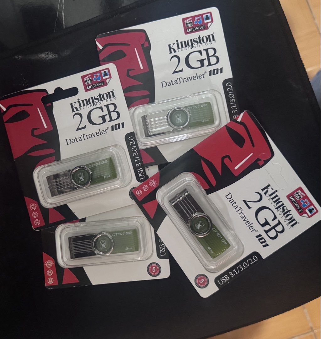 Kingston DataTraveler 2GB USB Flash Drive (Category: Hard Disks & Thumbdrives) located in Makati City. Submitted by rinlztt (Listing ID 1468543524, Image 2). Description: - Brand: Kingston DataTraveler 101 - 2GB - Brand new - 4 pcs available.