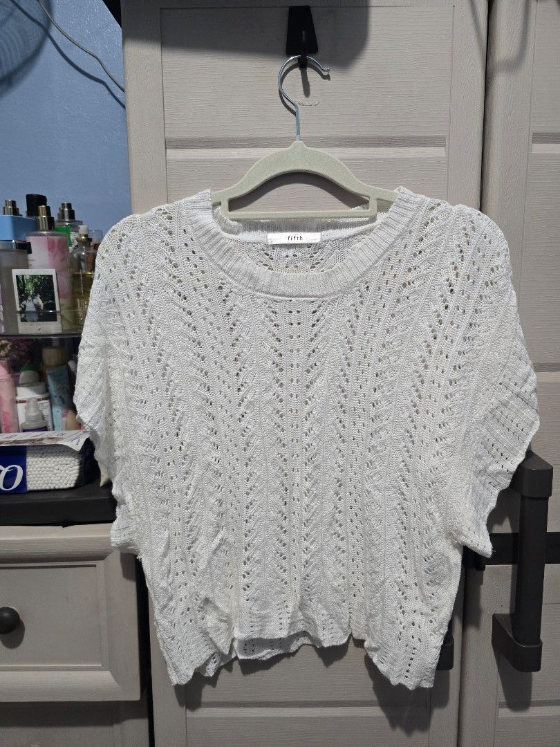 Knitted Eyelet Top (Category: Blouses) located in Quezon City. Submitted by dinesaur (Listing ID 1468690120, Image 1). Description: .