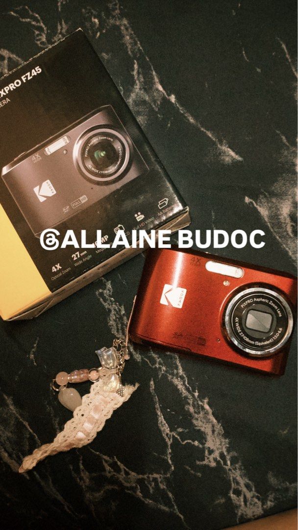 Kodak Pixpro Fz45 (Category: Cameras) located in Pagsanjan. Submitted by xlth.m (Listing ID 1468616584, Image 1). Description: Selling my 3 months old kodak pixpro fz45 in red 6k Rfs: need funds inclusions: -2 rechargeable batteries and 2 disposable -strap -chord for transfering photos -box NO ISSUES, GOOD AS NEW SINCE 3MONTHS PALANG.