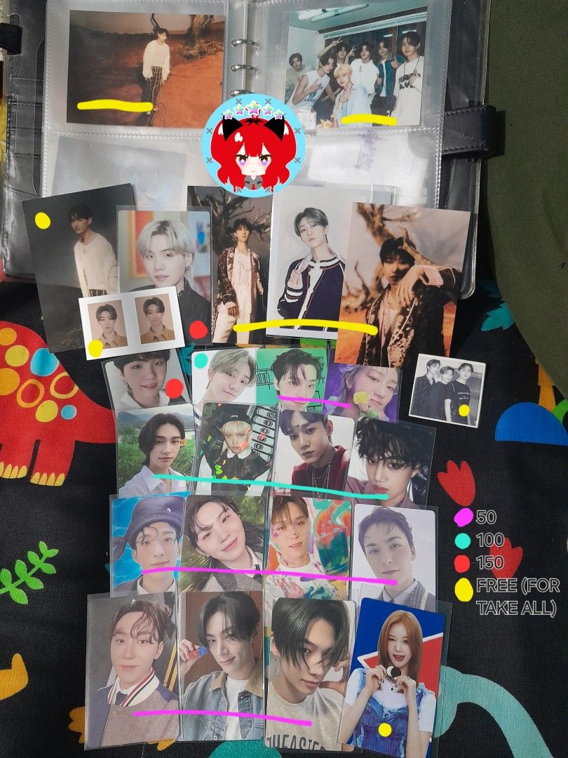 KPOP Assorted Photocards (PC) (Category: Vintage Collectibles) located in Hagunoy. Submitted by mythylea (Listing ID 1468685776, Image 1). Description: Wtb wts lfb lfs ph onhand bulk go po Assorted photocards pcs - take all 1.1k lowest + lsf - can ship first w/ 50% dp + lsf Groups: bts, seventeen svt, stray kids, enha enhypen, babymonster Tag: pc assorted army carat postcard photocard bulacan concert philippines random bookmark mini price breakdo