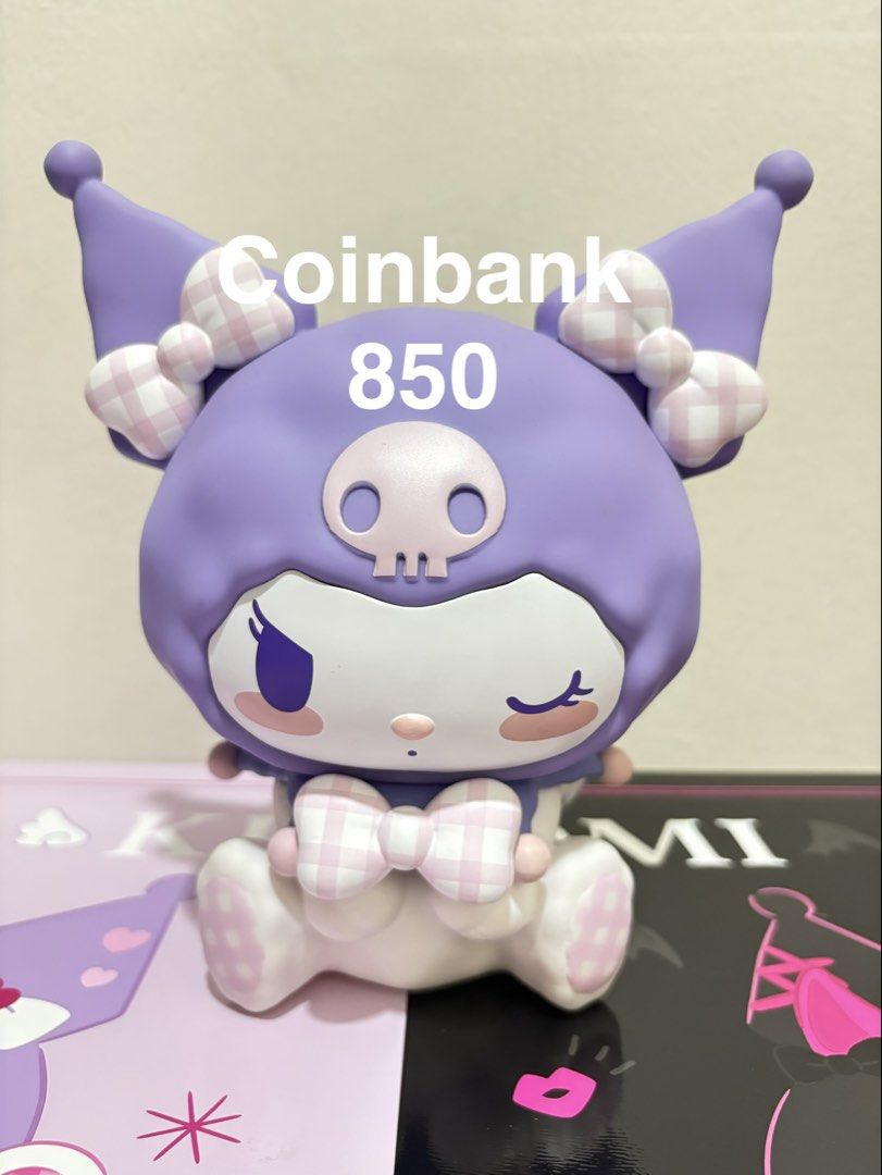 Kuromi Coinbank (Category: Designer & Blind Box Toys) located in Quezon City. Submitted by avelyn.jcc (Listing ID 1468689090, Image 1). Description: Item in mint condition. For more videos or photo request please feel free to message me directly Location: Camarin Caloocan Payment: Gcash Shipping: Direct J&T or Lalamove.
